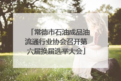 常德市石油成品油流通行业协会召开第六届换届选举大会