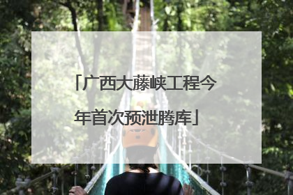广西大藤峡工程今年首次预泄腾库
