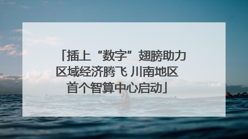 插上“数字”翅膀助力区域经济腾飞 川南地区首个智算中心启动