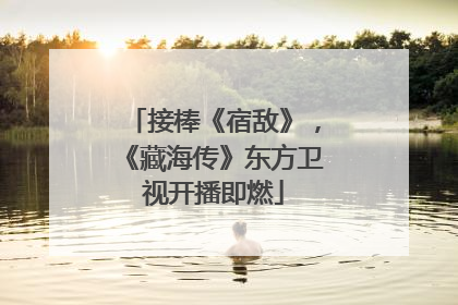 接棒《宿敌》，《藏海传》东方卫视开播即燃