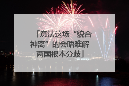 意法这场“貌合神离”的会晤难解两国根本分歧