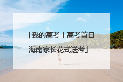 我的高考丨高考首日 海南家长花式送考