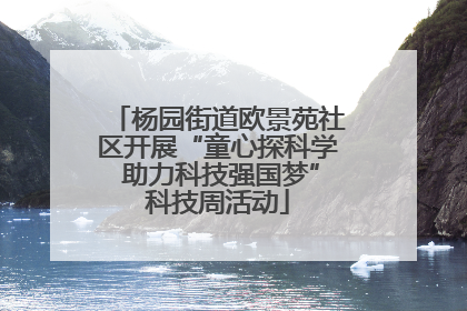杨园街道欧景苑社区开展“童心探科学 助力科技强国梦”科技周活动