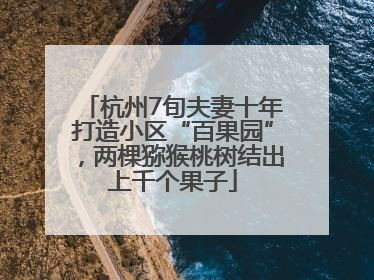 杭州7旬夫妻十年打造小区“百果园”，两棵猕猴桃树结出上千个果子