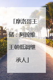 摩洛哥王储：阿拉维王朝低调继承人