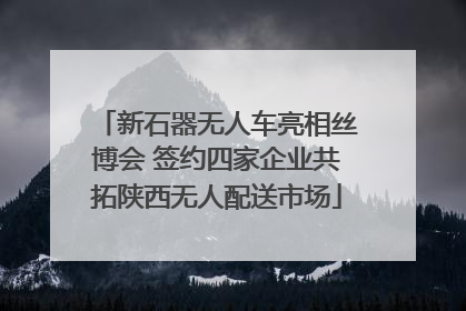 新石器无人车亮相丝博会 签约四家企业共拓陕西无人配送市场