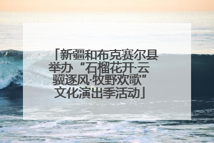 新疆和布克赛尔县举办“石榴花开·云骥逐风·牧野欢歌”文化演出季活动