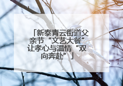 新泰青云街道父亲节“文艺大餐”让孝心与温情“双向奔赴”