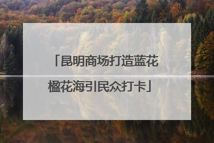 昆明商场打造蓝花楹花海引民众打卡