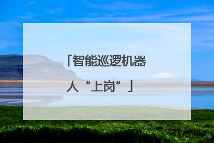 智能巡逻机器人“上岗”