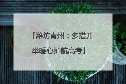 潍坊青州：多措并举暖心护航高考