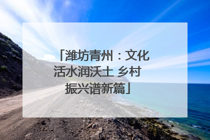 潍坊青州：文化活水润沃土 乡村振兴谱新篇