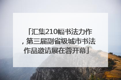 汇集210幅书法力作，第三届副省级城市书法作品邀请展在蓉开幕