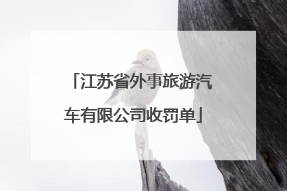 江苏省外事旅游汽车有限公司收罚单