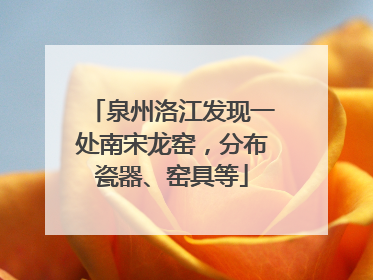 泉州洛江发现一处南宋龙窑，分布瓷器、窑具等