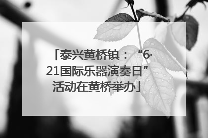 泰兴黄桥镇：“6·21国际乐器演奏日”活动在黄桥举办