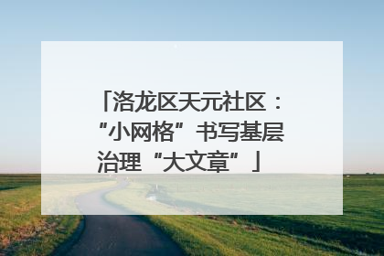 洛龙区天元社区：“小网格”书写基层治理“大文章”