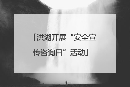 洪湖开展“安全宣传咨询日”活动