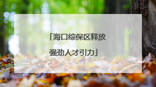 海口综保区释放强劲人才引力