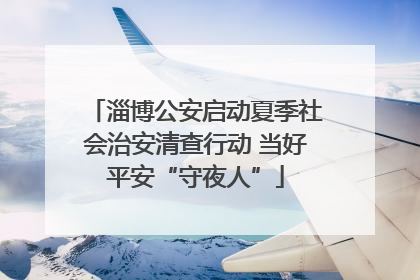 淄博公安启动夏季社会治安清查行动 当好平安“守夜人”