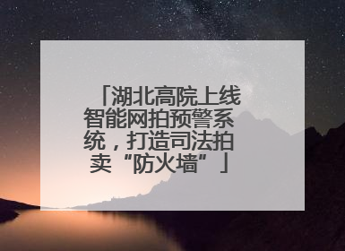湖北高院上线智能网拍预警系统，打造司法拍卖“防火墙”
