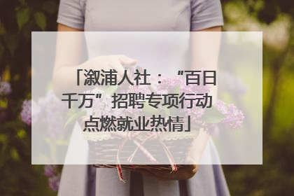 溆浦人社：“百日千万”招聘专项行动点燃就业热情