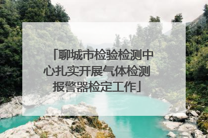 聊城市检验检测中心扎实开展气体检测报警器检定工作