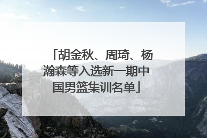 胡金秋、周琦、杨瀚森等入选新一期中国男篮集训名单