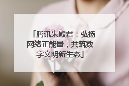 腾讯朱殿君：弘扬网络正能量，共筑数字文明新生态