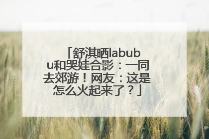 舒淇晒labubu和哭娃合影：一同去郊游！网友：这是怎么火起来了？