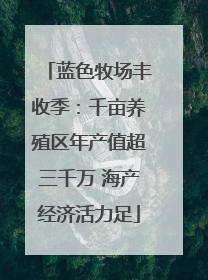 蓝色牧场丰收季：千亩养殖区年产值超三千万 海产经济活力足