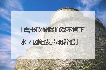 虞书欣被曝拍戏不肯下水？剧组发声明辟谣