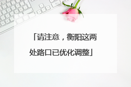 请注意，衡阳这两处路口已优化调整