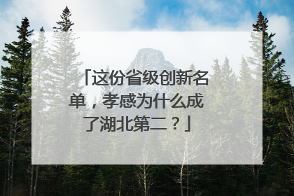 这份省级创新名单，孝感为什么成了湖北第二？