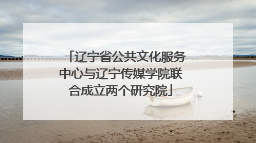 辽宁省公共文化服务中心与辽宁传媒学院联合成立两个研究院
