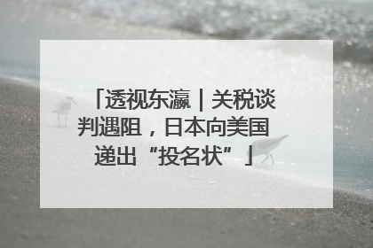 透视东瀛｜关税谈判遇阻，日本向美国递出“投名状”