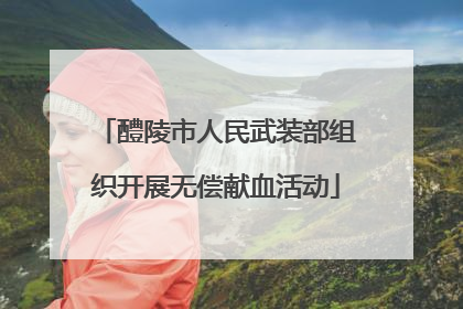 醴陵市人民武装部组织开展无偿献血活动