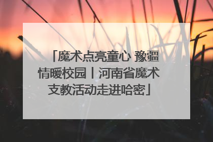 魔术点亮童心 豫疆情暖校园丨河南省魔术支教活动走进哈密