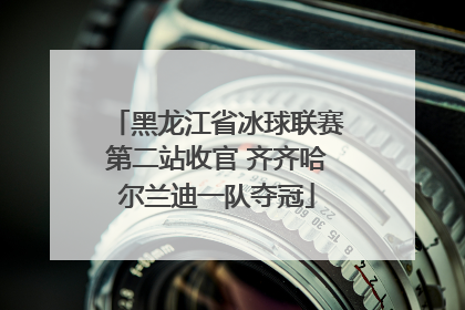 黑龙江省冰球联赛第二站收官 齐齐哈尔兰迪一队夺冠