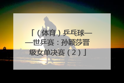 （体育）乒乓球——世乒赛：孙颖莎晋级女单决赛（2）