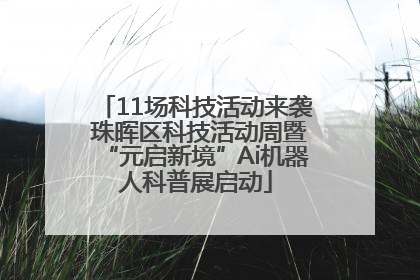 11场科技活动来袭 珠晖区科技活动周暨“元启新境”Ai机器人科普展启动