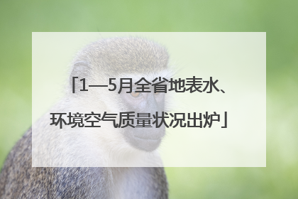 1—5月全省地表水、环境空气质量状况出炉