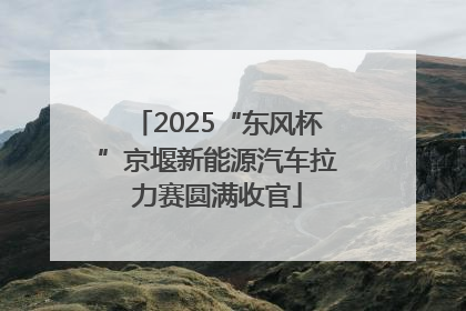 2025“东风杯”京堰新能源汽车拉力赛圆满收官