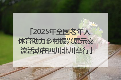 2025年全国老年人体育助力乡村振兴展示交流活动在四川北川举行