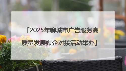 2025年聊城市广告服务高质量发展媒企对接活动举办