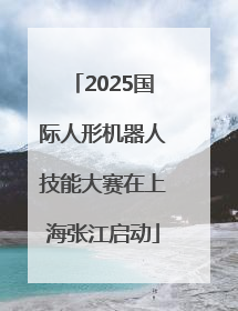 2025国际人形机器人技能大赛在上海张江启动