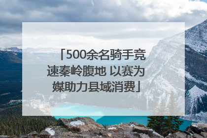 500余名骑手竞速秦岭腹地 以赛为媒助力县域消费